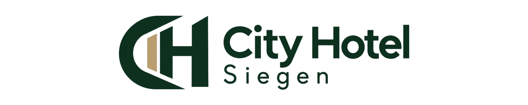 Elegantes CH Logo für City Hotel Siegen